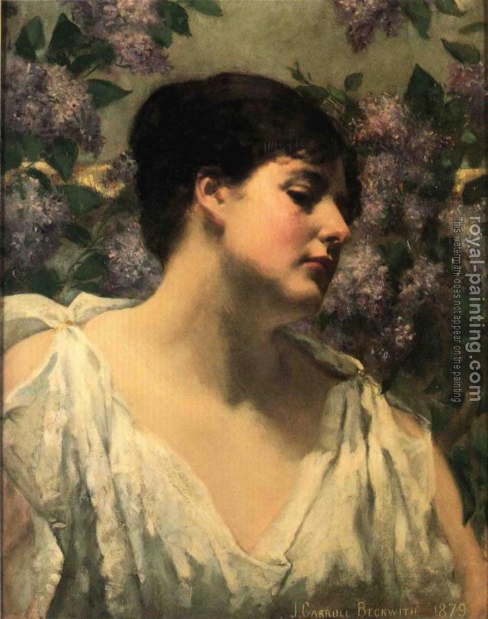 James Carroll Beckwith : Under the Lilacs
